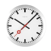 Zegary - Nextime Zegar ścienny 35 cm Station biały 3999ST - miniaturka - grafika 1