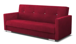 Czerwona pikowana wersalka do salonu A5-G13 - Sofy i kanapy - miniaturka - grafika 1