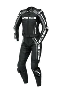 Odzież motocyklowa - Kombinezon Skórzany iXS RS-800 2- Częściowy Czarny/Szary/Złamany Biały38 - miniaturka - grafika 1
