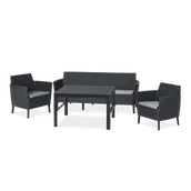 Meble ogrodowe - Zestaw Ogrodowy Salemo Max 3 Graphite - miniaturka - grafika 1