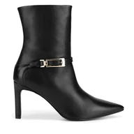 Botki damskie - Botki Gino Rossi FLORIA-116035 Czarny - miniaturka - grafika 1