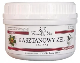 FARMVIX FarmVix Kasztanowy ŻEL z rutyną 350g 21FAXKASZRU - Żele i maści lecznicze - miniaturka - grafika 2