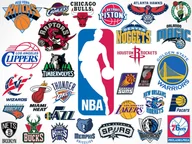 Podkładki pod mysz - PODKŁADKA POD MYSZ Nadruk 22x18 cm NBA Logo Wszystkie Drużyny TEAM Prezent - miniaturka - grafika 1