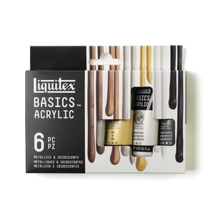 Liquitex Basics, zestaw farb akrylowych, 6 kolorów - Farby i media malarskie - miniaturka - grafika 1