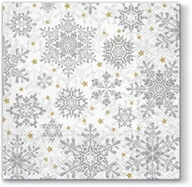 Folia, papier śniadaniowy, serwetki - Art-Pol Pl Serwetki Glowing Stars Silver 221706 - miniaturka - grafika 1