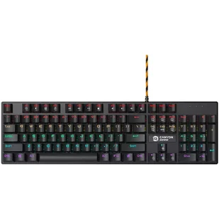 Canyon Deimos KB-4 US layout (CND-SKB4-US) Czarna - Klawiatury - miniaturka - grafika 1