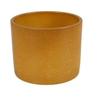 Osłonka ceramiczna 17 cm Curry Lazur żółty - Donice - miniaturka - grafika 1