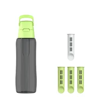 Butelki filtrujące - Butelka Filtrująca Dafi SOLID 0,7 Pistacjowa Zbiornik Czarny 4x Filtr - miniaturka - grafika 1