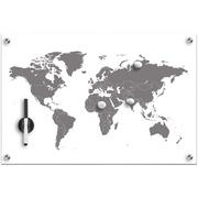 Tablice i flipcharty - Zeller Tablica magnetyczna World + 3 magnesy 60x40 cm ZELLER B072MMR4PW - miniaturka - grafika 1