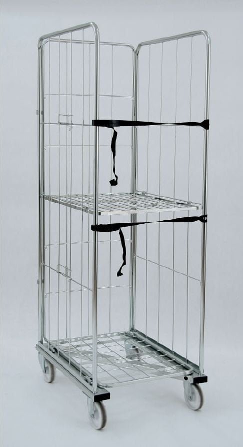 Damnix Uniwersalny wózek kontenerowy składany wym. 800x600x1810 mm