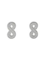 Kolczyki - Fossil Kolczyki Sterling JFS00634040 Srebrny - miniaturka - grafika 1