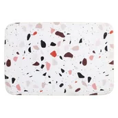 Maty antypoślizgowe - Mata łazienkowa GRANZA 40 x 60 cm biały - miniaturka - grafika 1