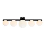 Lampy sufitowe - Łazienkowa lampa sufitowa Puro szklane kule białe czarne - miniaturka - grafika 1