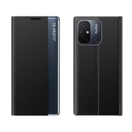 Etui i futerały do telefonów - Etui pokrowiec z klapką i podstawką do Xiaomi Redmi 11A / Poco C55 / Redmi 12C New Sleep Case czarny HURTEL - miniaturka - grafika 1