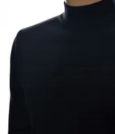 Swetry męskie - Sweter męski ze stójką z półgolfem półgolf z wełny pod marynarkę XXL 2XL czarny - miniaturka - grafika 1