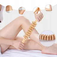 Masażery - Roller Drewniany Antycellulitowy Masażer Do Mięśni I Detoks Skóry - miniaturka - grafika 1