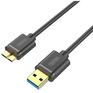 Unitek Kabel Y-C461GBK microUSB 3.0 B do USB 1m KKUNKKBU0050 - Kable komputerowe i do monitorów - miniaturka - grafika 1