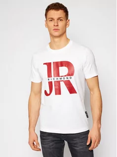 Koszulki i topy damskie - John Richmond T-Shirt Piggen UMP21046TS Biały Regular Fit - grafika 1