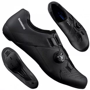 Shimano, Buty sportowy, SHIMANO RC3 SH, RC300 SZOSOWE czarne, rozmiar 44 - Buty rowerowe - miniaturka - grafika 1