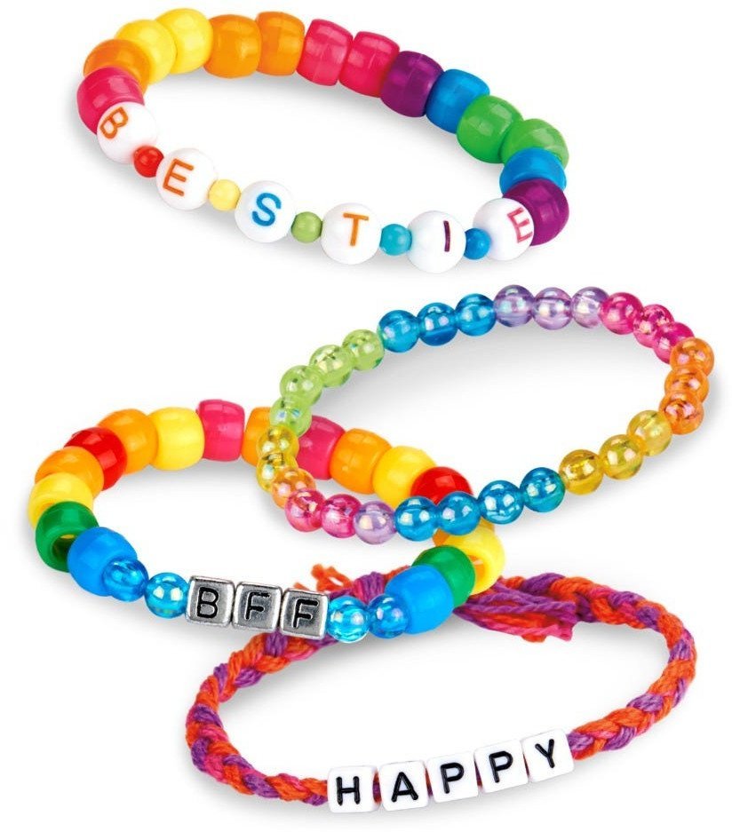 SHIMMER N SPARKLE ABC FASHION BEAD BRACELETS