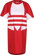 Sukienki - Damska sukienka z logo adidas Lrg Lush Red/White 54 - miniaturka - grafika 1