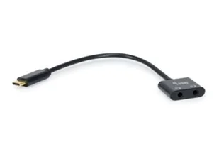 Equip 133469 kabel audio 0,15 m USB C 2 x 3.5mm Czarny - Kable komputerowe i do monitorów - miniaturka - grafika 1