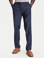 Spodnie męskie - United Colors Of Benetton Spodnie materiałowe 40QFUF05J Granatowy Slim Fit - miniaturka - grafika 1