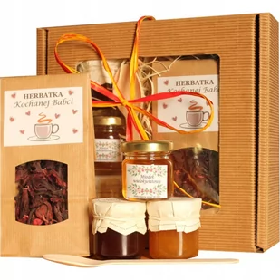 ZETSAW PREZENTOWY NA DZIEŃ BABCI Kosz Upominek dla Babci - Zestawy upominkowe - miniaturka - grafika 1