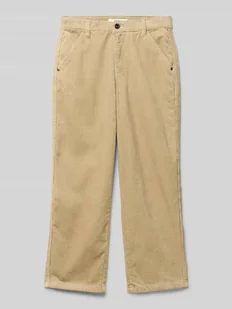 Spodnie sztruksowe z wpuszczanymi kieszeniami w stylu francuskim - Spodnie i spodenki dla chłopców - miniaturka - grafika 1