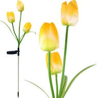 Lampy ogrodowe - Lampa solarna wbijana TULIPANY LED lampka kwiat SOLARNY KWIATY TULIPAN - miniaturka - grafika 1