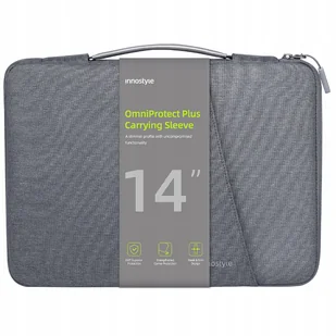 INNOSTYLE TORBA NA LAPTOPA 14" WODOODPORNA ETUI OMNIPROTECT PLUS SZARA - Torby na laptopy - miniaturka - grafika 1