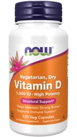 Witaminy i minerały - Witamina D 1000 120 veg caps (NowFoods) - miniaturka - grafika 1