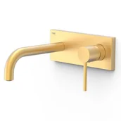 Baterie umywalkowe - Element natynkowy baterii umywalkowej podtynkowej z krótką wylewką Tres Study złoty mat 26230031OM - miniaturka - grafika 1