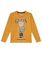 Bluzki damskie - Guess Bluzka N5BI04 I3Z14 Żółty Regular Fit - miniaturka - grafika 1