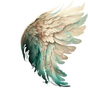 Pasmanteria - Naprasowanka Skrzydla anioł sztuka 8 - miniaturka - grafika 1