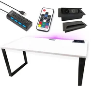 Biurka gamingowe - Biurko Gamingowe 160X80 Loftowe Metalowe Producent Komputerowe Led - miniaturka - grafika 1