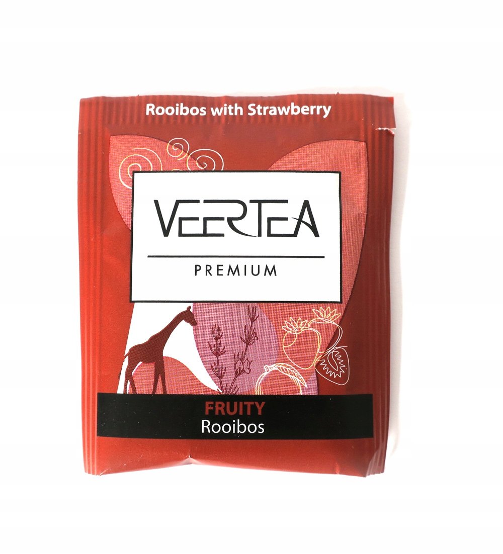 Herbata Veertea Fruity Rooibos z truskawką w kopertach 500 saszetek