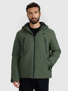 4F Kurtka przejściowa membrana 10000 męska - zielona 3XL - Kurtki i kamizelki sportowe męskie - miniaturka - grafika 1