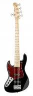 Gitary basowe - Sadowsky MetroExpress 21-Fret Vintage J/J Bass, Maple Fingerboard, Lefthand, 5-String - Solid Black High gitara basowa leworęczna - miniaturka - grafika 1