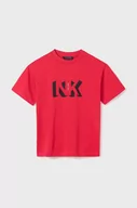 Koszulki dla chłopców - Mayoral t-shirt bawełniany dziecięcy kolor czerwony z nadrukiem - miniaturka - grafika 1
