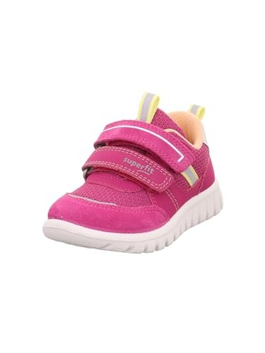 Superfit Dziewczęce Sport7 Mini Sneakersy, Pink Orange 5510, 26 EU