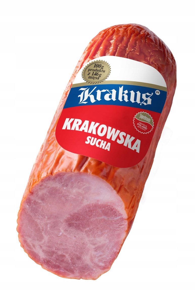 Krakowska Sucha Krakus kiełbasa wieprzowa wędzona około 1,2 kg