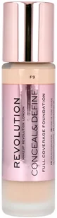 Makeup Revolution Conceal & Define podkład kryjący odcień F9 23 ml - Podkłady do twarzy - miniaturka - grafika 2