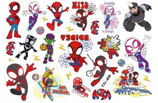 Tatuaże dla Dzieci Spidey Spiderman (1 szt) CG-409 - Zabawki kreatywne - miniaturka - grafika 1