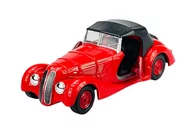 Samochody i pojazdy dla dzieci - WELLY OLD TIMER BMW 328 CZERWONY Z DACHEM 1:34 SAMOCHÓD NOWY METALOWY MODEL - miniaturka - grafika 1