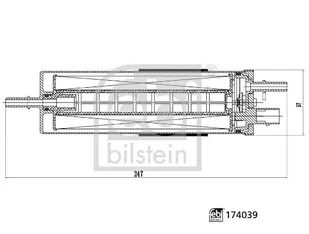 Filtr paliwa Febi Bilstein 174039 - Filtry paliwa - miniaturka - grafika 1