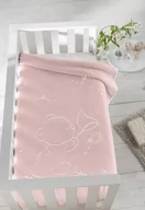 Koce i narzuty dla dzieci - Pielsa Baby, Koc dziecięcy/Otulacz, Premium, Motyle, Różowy, 110x140 cm - miniaturka - grafika 1