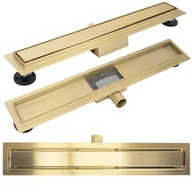 Odpływy liniowe - Rea Odpływ Liniowy REA Neox Złoty Szczotkowany 80 - miniaturka - grafika 1