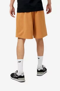 New Balance szorty bawełniane kolor pomarańczowy (puste) - Spodenki męskie - miniaturka - grafika 1