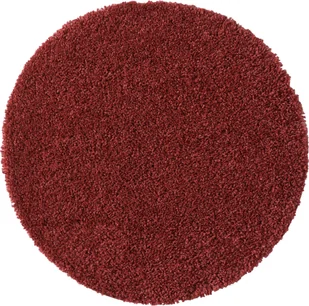 Dywan MY-RUG, dywan z wysokim włosiem Shaggy Star, 100x100, czerwony, lekko błyszczący, wyjątkowo puszysty, okrągły, - Dywany - miniaturka - grafika 1